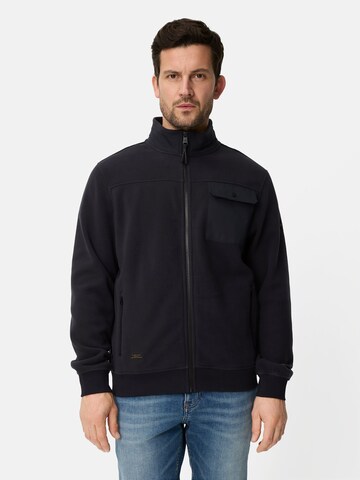 CAMEL ACTIVE Zip-Up Hoodie in Blue: front