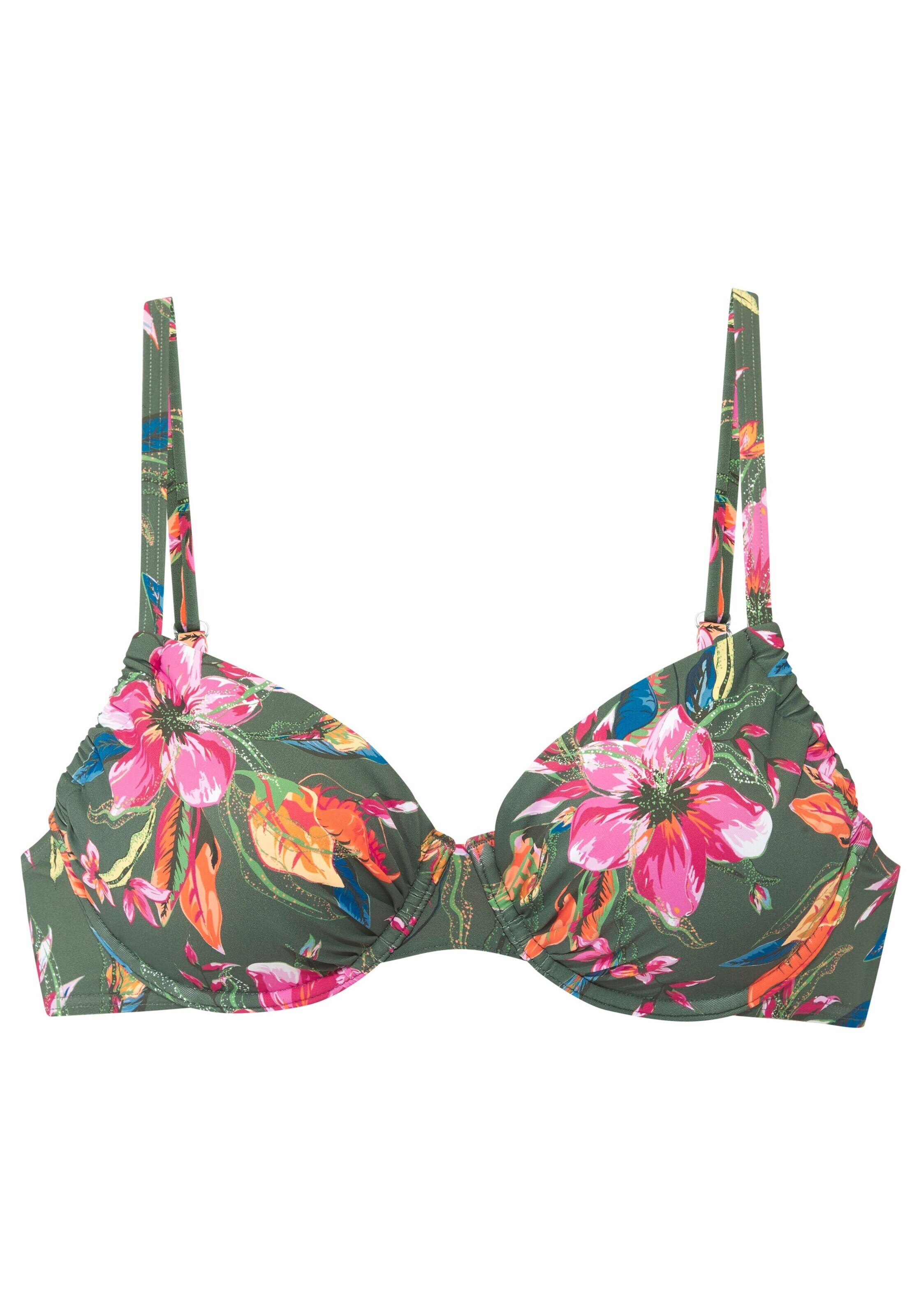 LASCANA Bikinový top - Zelená: predná strana