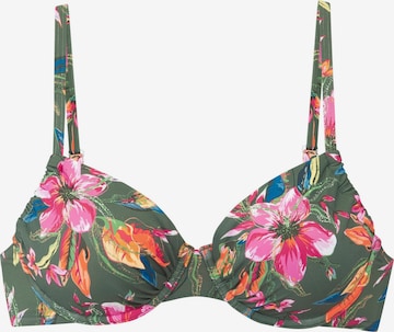 LASCANA Bikinový top 'Malia' - Zelená: predná strana