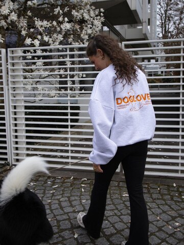 BAYSIDE BOUND Oversized sweater 'THE DOGLOVER UNISEX OVERSIZE SWEATER' in Grey