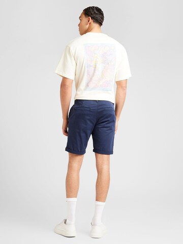 QS Regular Chino in Blauw