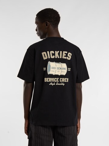 melns DICKIES T-Krekls 'Service': no priekšpuses