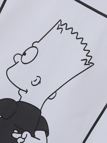 NAME IT Shirt 'NLNJager Simpsons' in Wit
