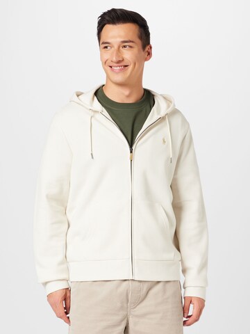 Polo Ralph Lauren - Sudadera con cremallera en beige: frente