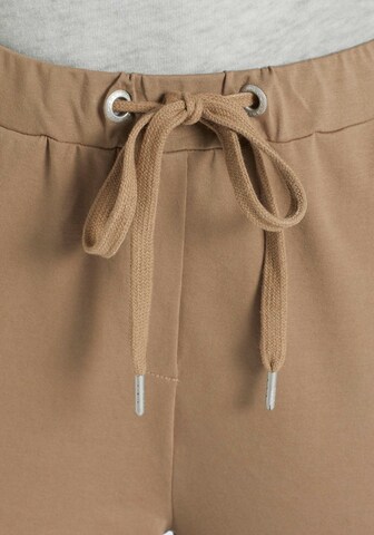 khujo Tapered Trousers 'Alenia' in Brown