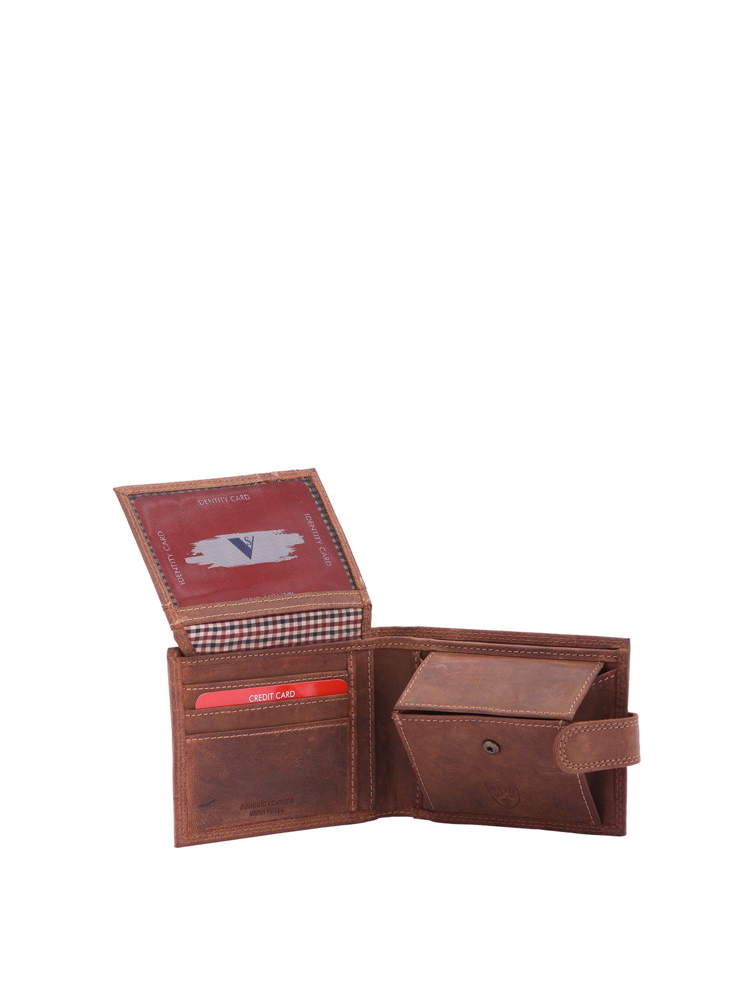 Portamonete di Sergio Valentini in marrone: frontale