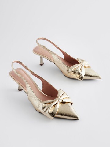 Next - Sapatos abertos atrás 'Forever Comfort® ' em ouro