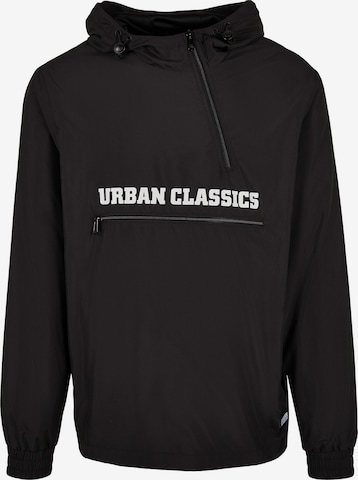 Urban Classics Between-Season Jacket 'Commuter' in Black: front