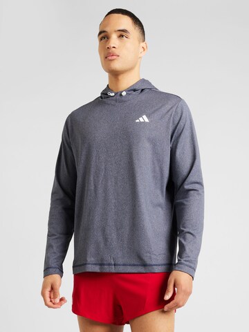 ADIDAS GOLF Athletic Sweatshirt in Blue: front