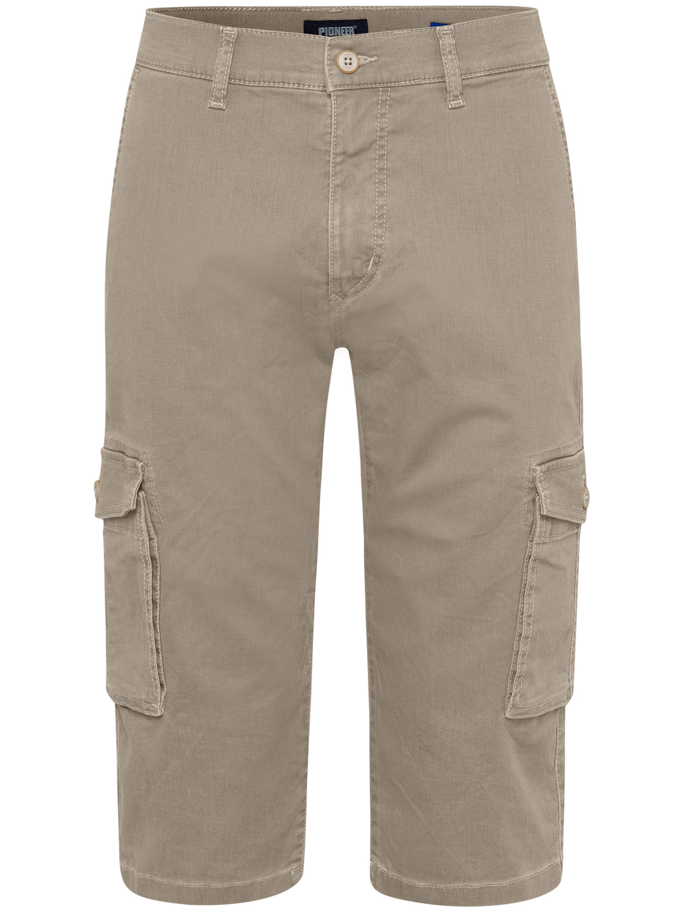 PIONEER Slim fit Cargo Pants 'Carlo' in Beige: front