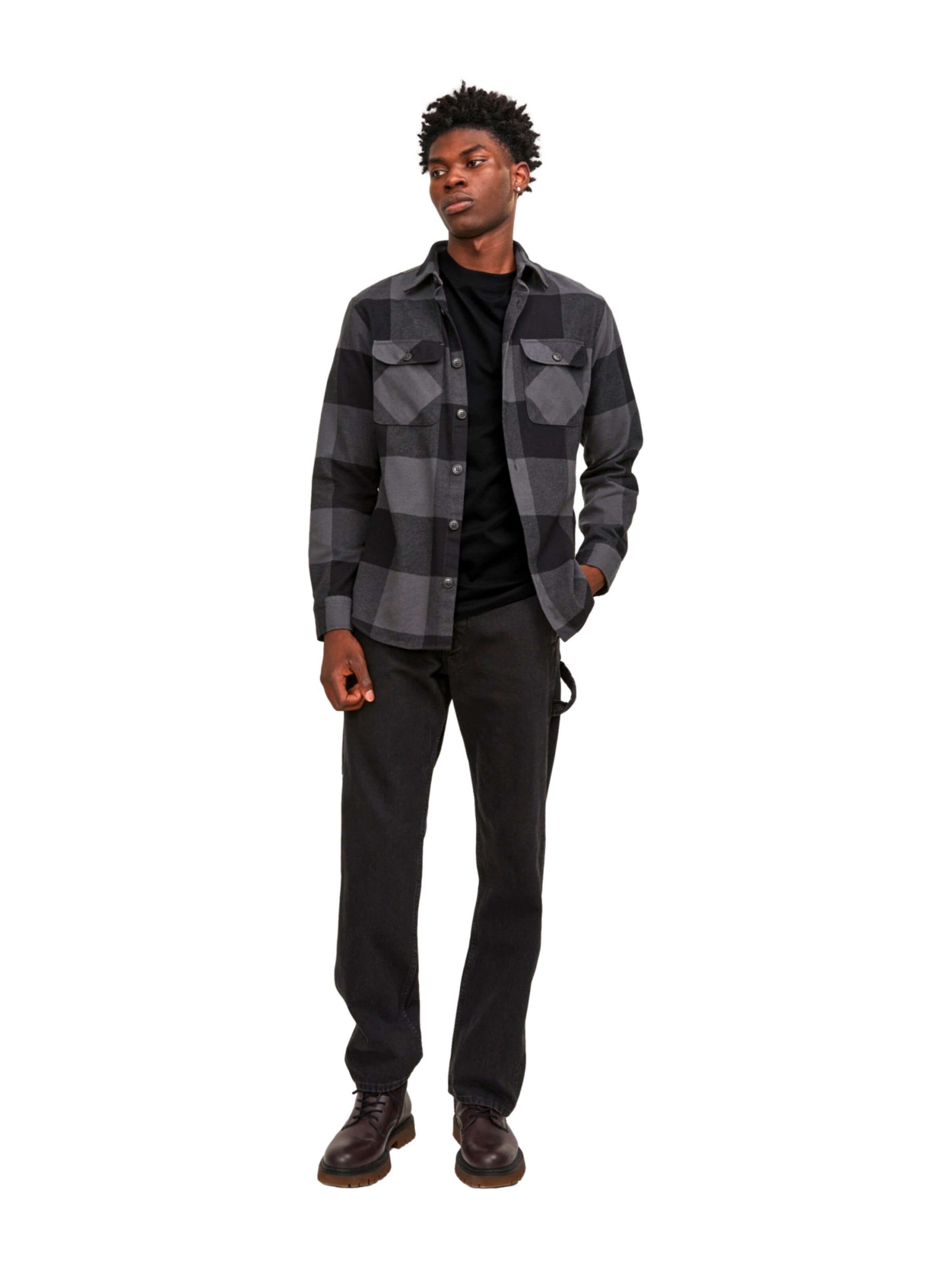 JACK & JONES Shirt in Zwart