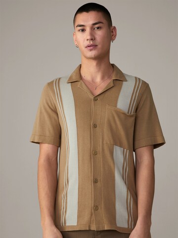 STRELLSON Regular fit Overhemd in Beige: voorkant