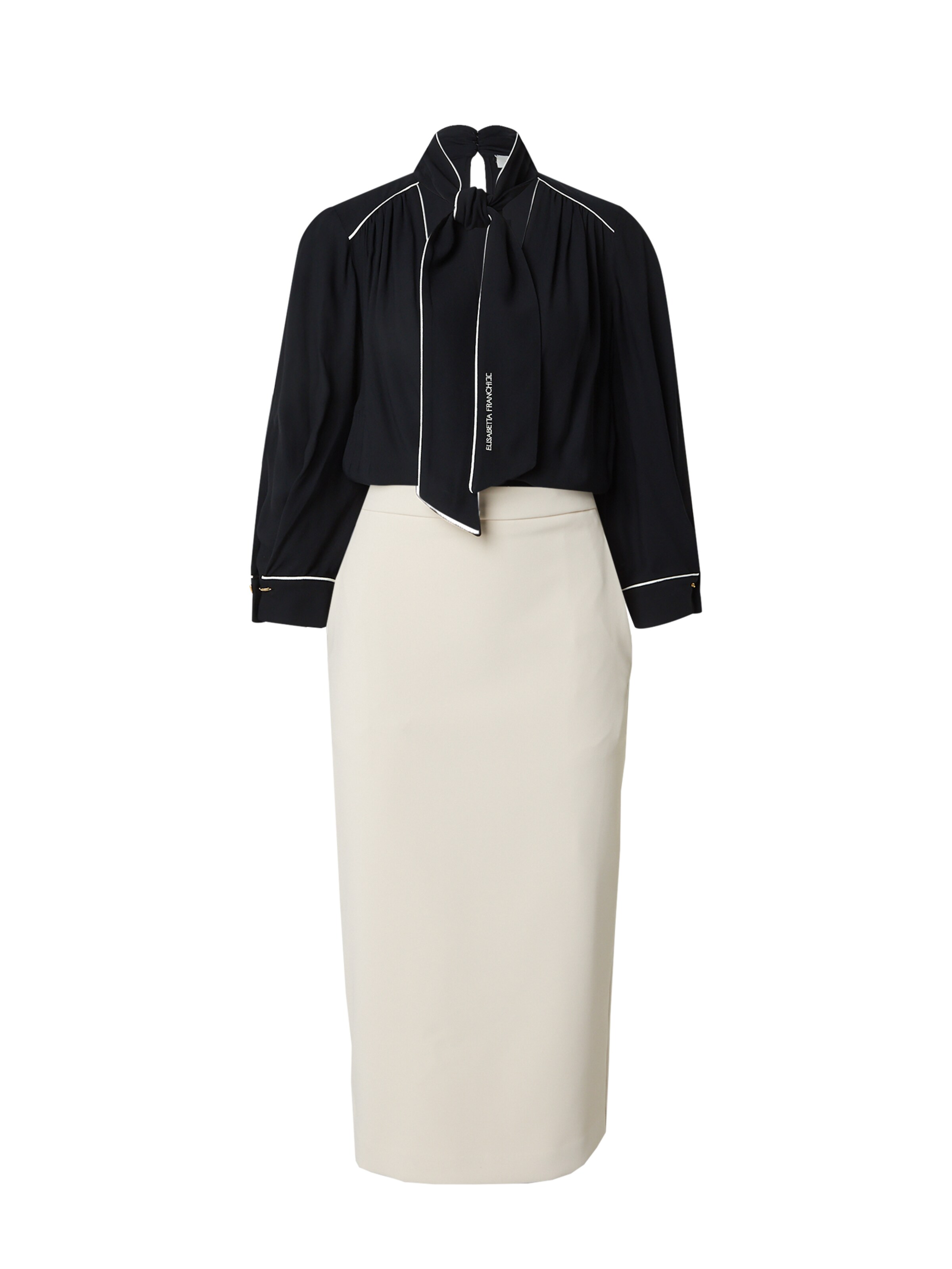 Elisabetta Franchi Blusekjole i sort: forside