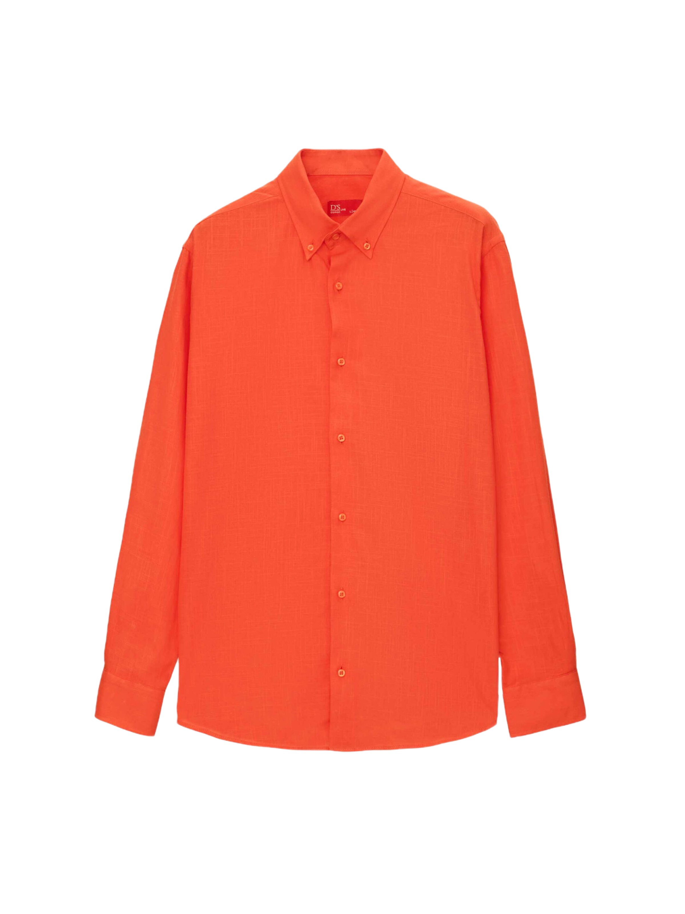 D’S Damat Overhemd in Oranje: voorkant