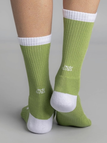 Dirts Socks 'Wave Socks' in Green: front