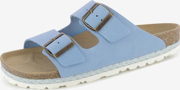 Bayton - Sapato aberto em azul: frente