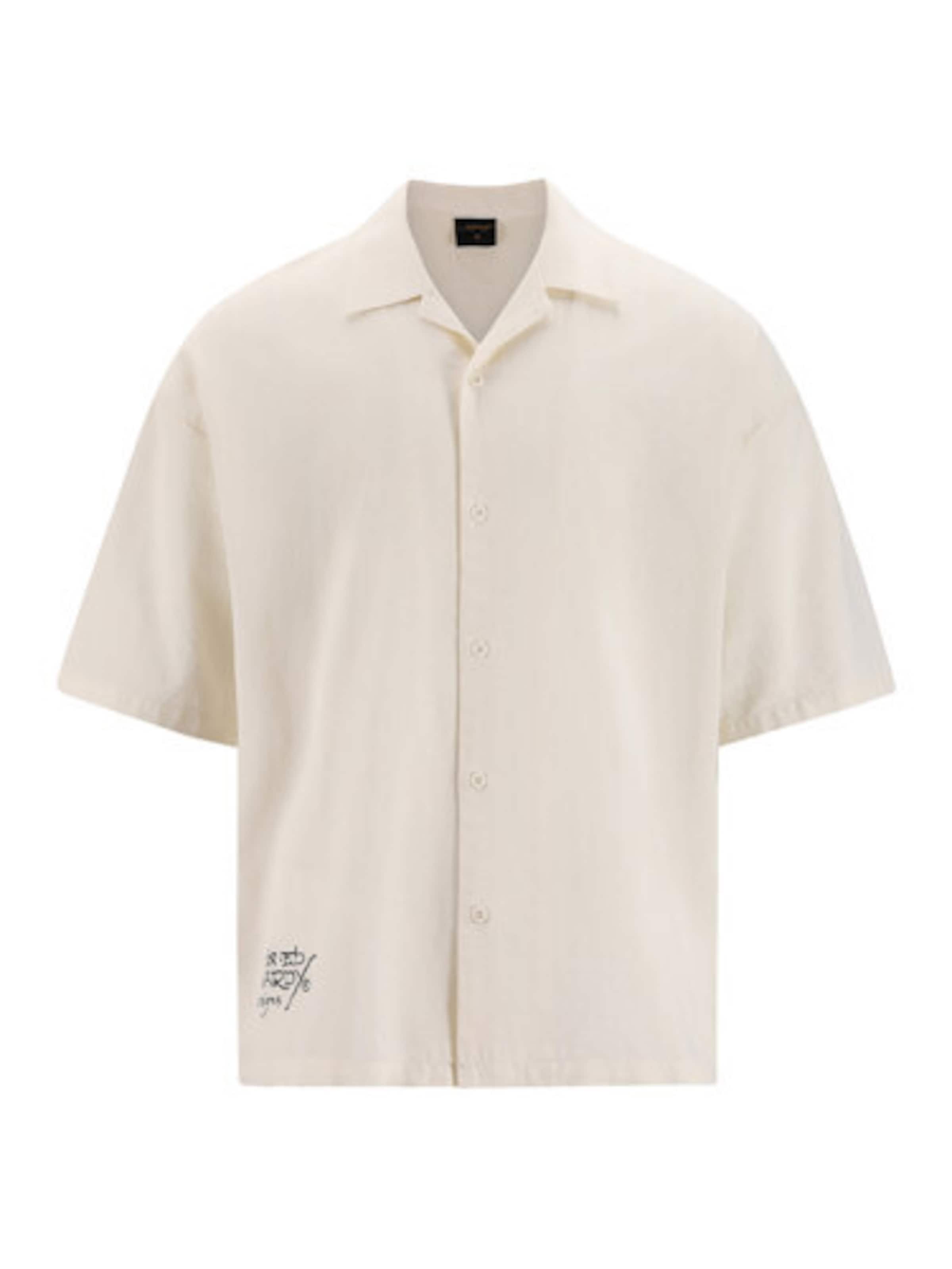 Ed Hardy Chemise en S en beige / orange / noir, Vue avec produit