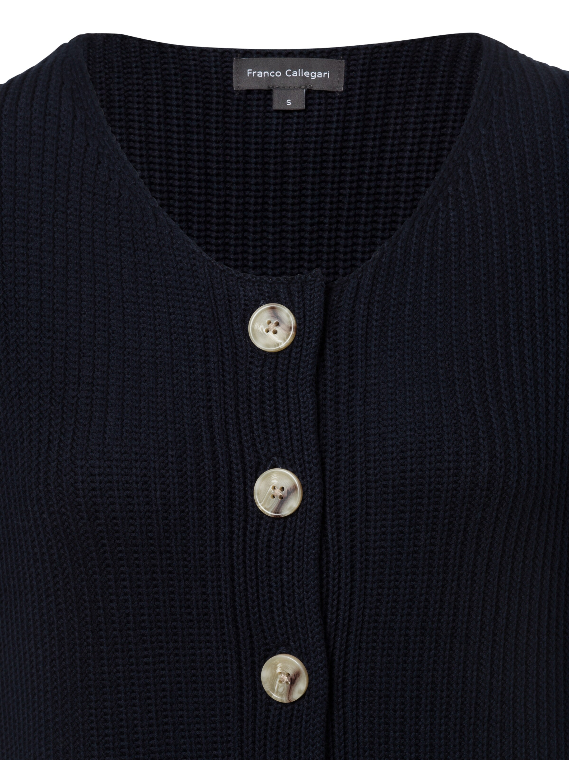 Franco Callegari Gebreide bodywarmer in Blauw