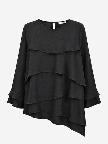 Camicia da donna 'Blusen' di MixRay in nero: frontale