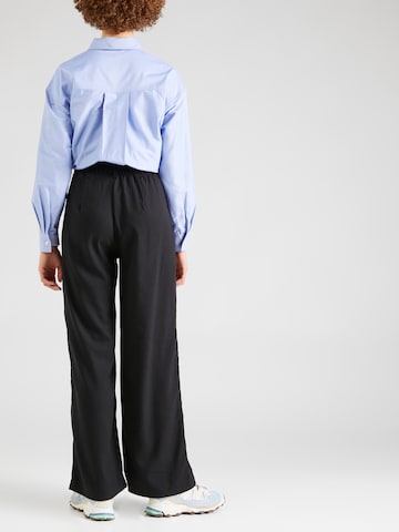 HOLLISTER - Pierna ancha Pantalón plisado en negro