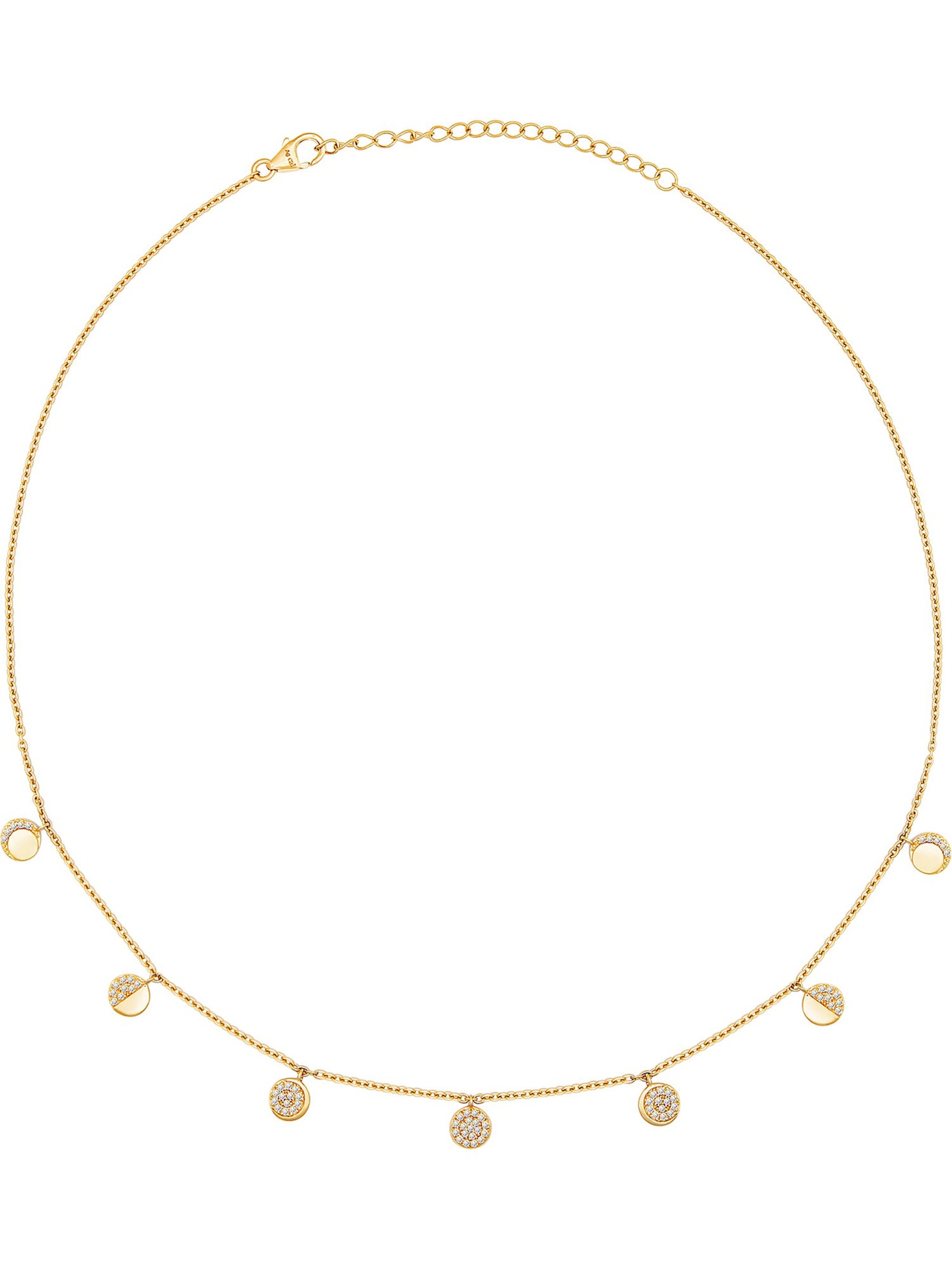 Chaîne caï en or : devant