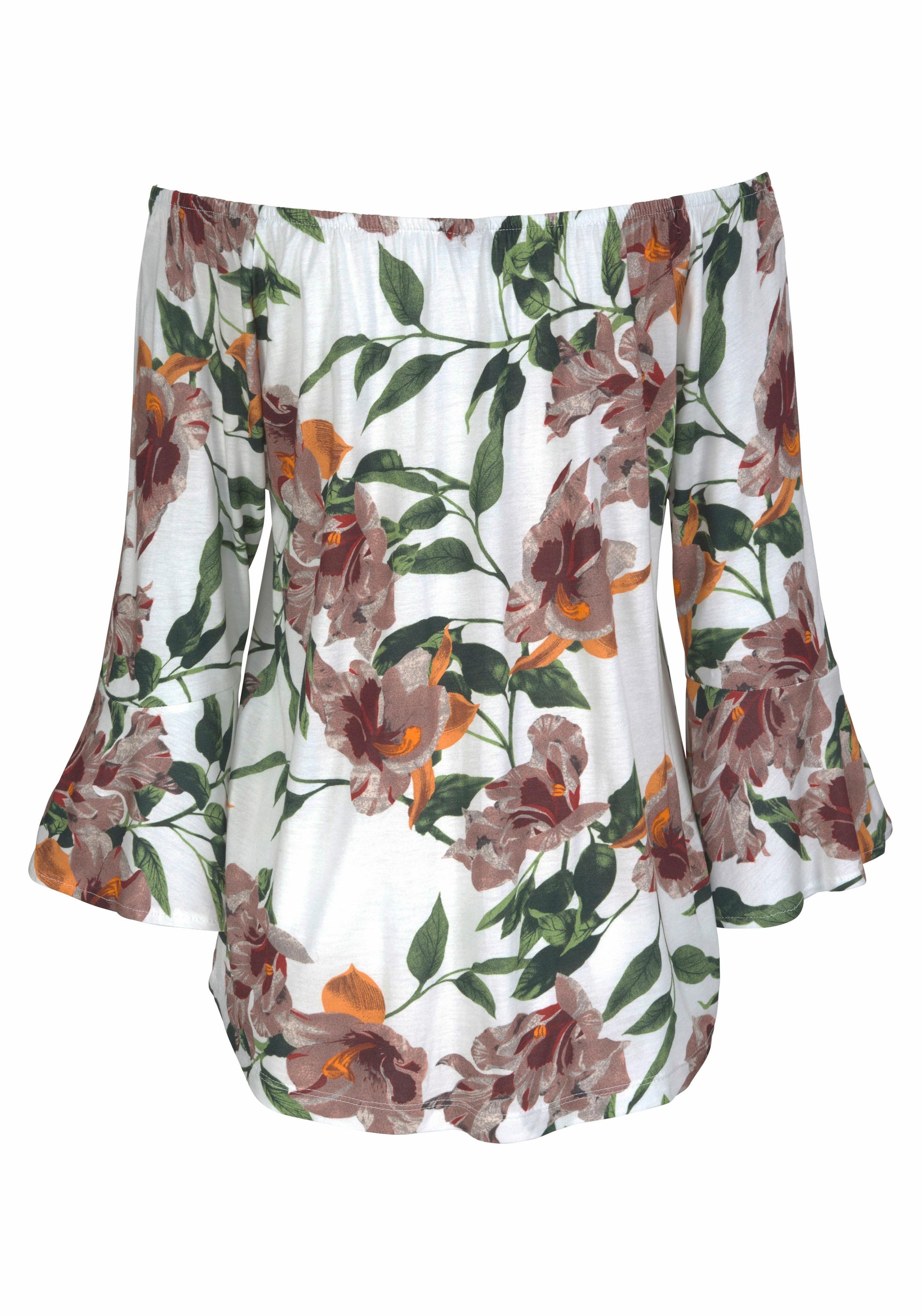 LASCANA Μπλουζάκι σε λευκό: πίσω