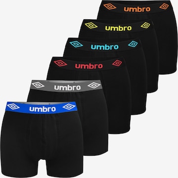 Boxers UMBRO en noir : devant