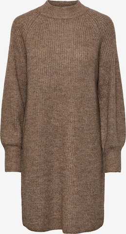 PIECES Knitted dress 'NATALEE' in Brown: front
