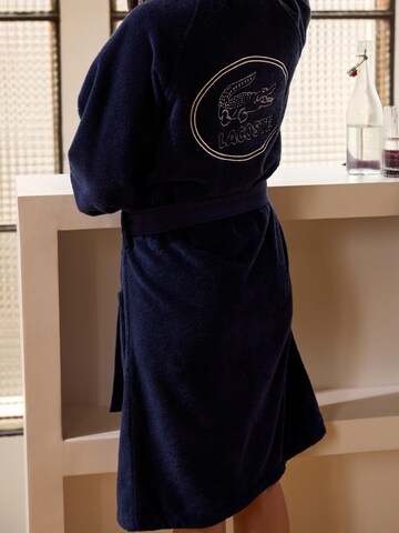 LACOSTE Long Bathrobe 'LDEFILE' in Blue