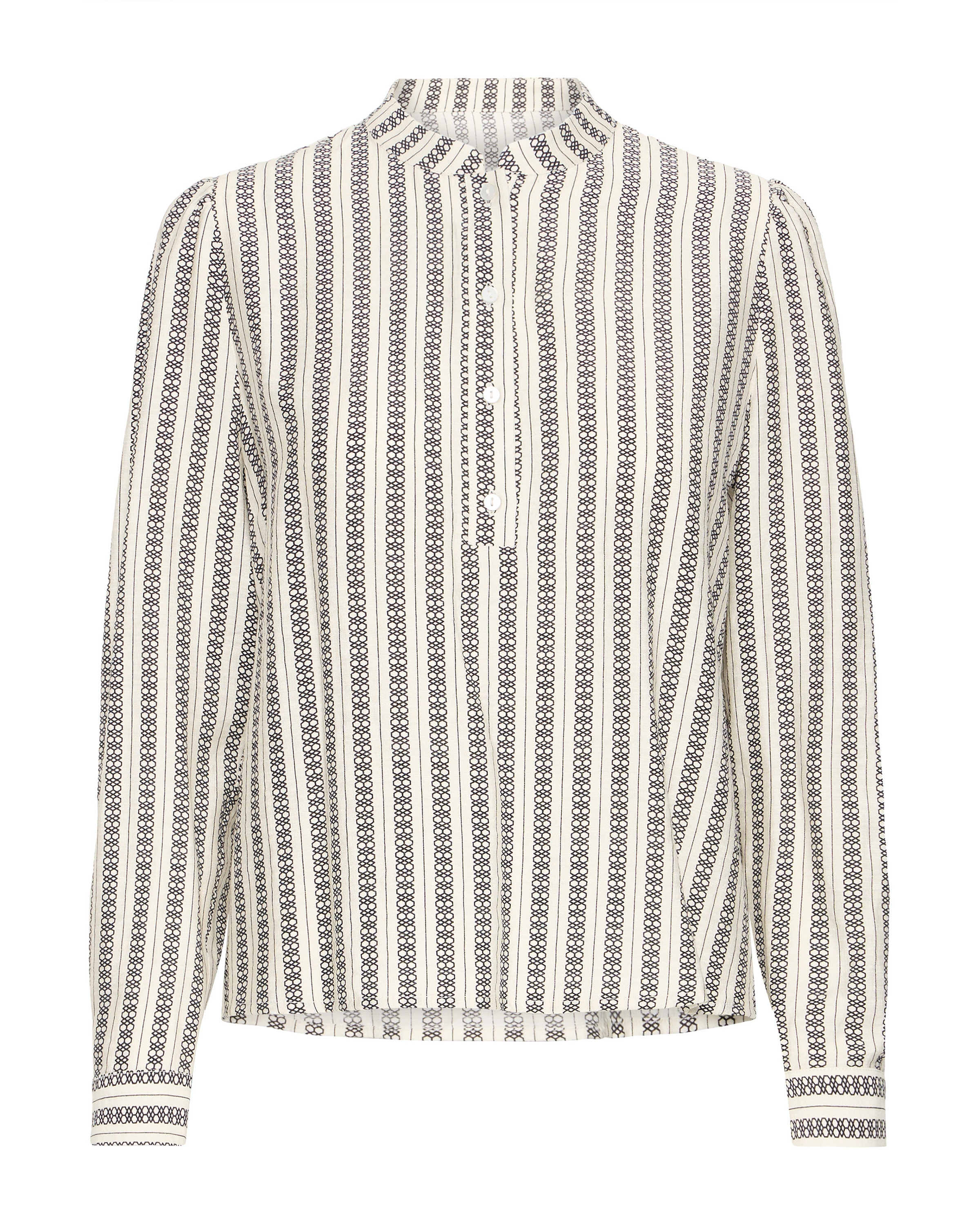 ICHI Blouse in Beige: front