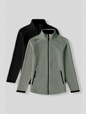 Tommy Life Fleece jacket in Green: front