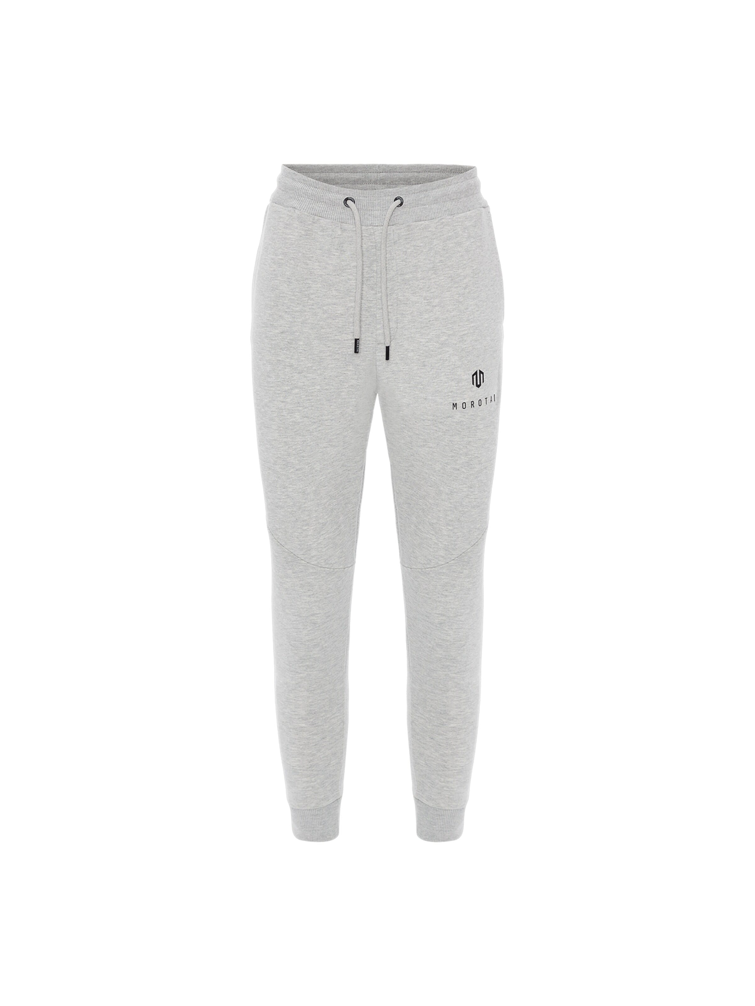 Effilé Pantalon de sport 'Corporate' MOROTAI en gris : devant