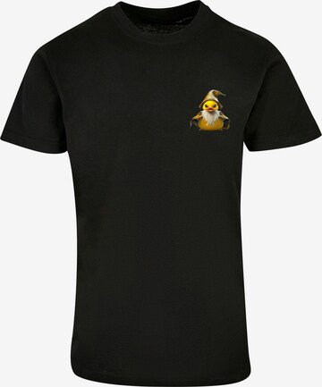 F4NT4STIC Shirt 'Rubber Duck Wizard' in Black: front