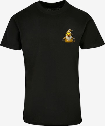 T-Shirt 'Rubber Duck Wizard' F4NT4STIC en noir : devant
