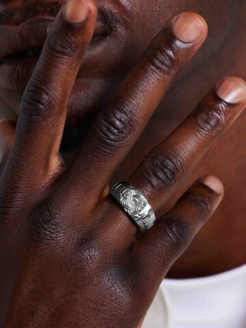 Lucardi Ring in Zilver: voorkant