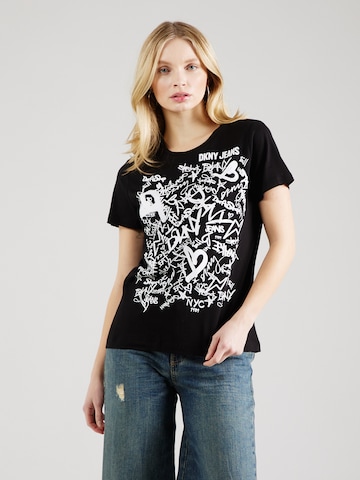 DKNY T-shirt i svart: framsida