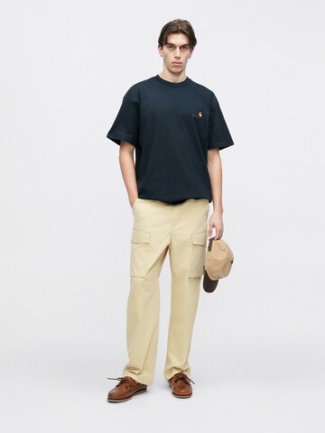 Carhartt WIP T-Shirt 'American Script' in Blau