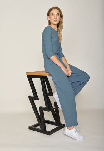 GREENBOMB Wide leg Trousers in Blue