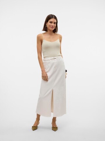 Jupe 'VMLizzy' VERO MODA en blanc