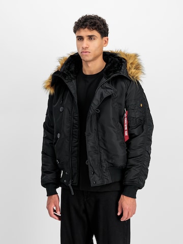 ALPHA INDUSTRIES Kurtka zimowa 'N-2B Heritage' w kolorze czarny: przód