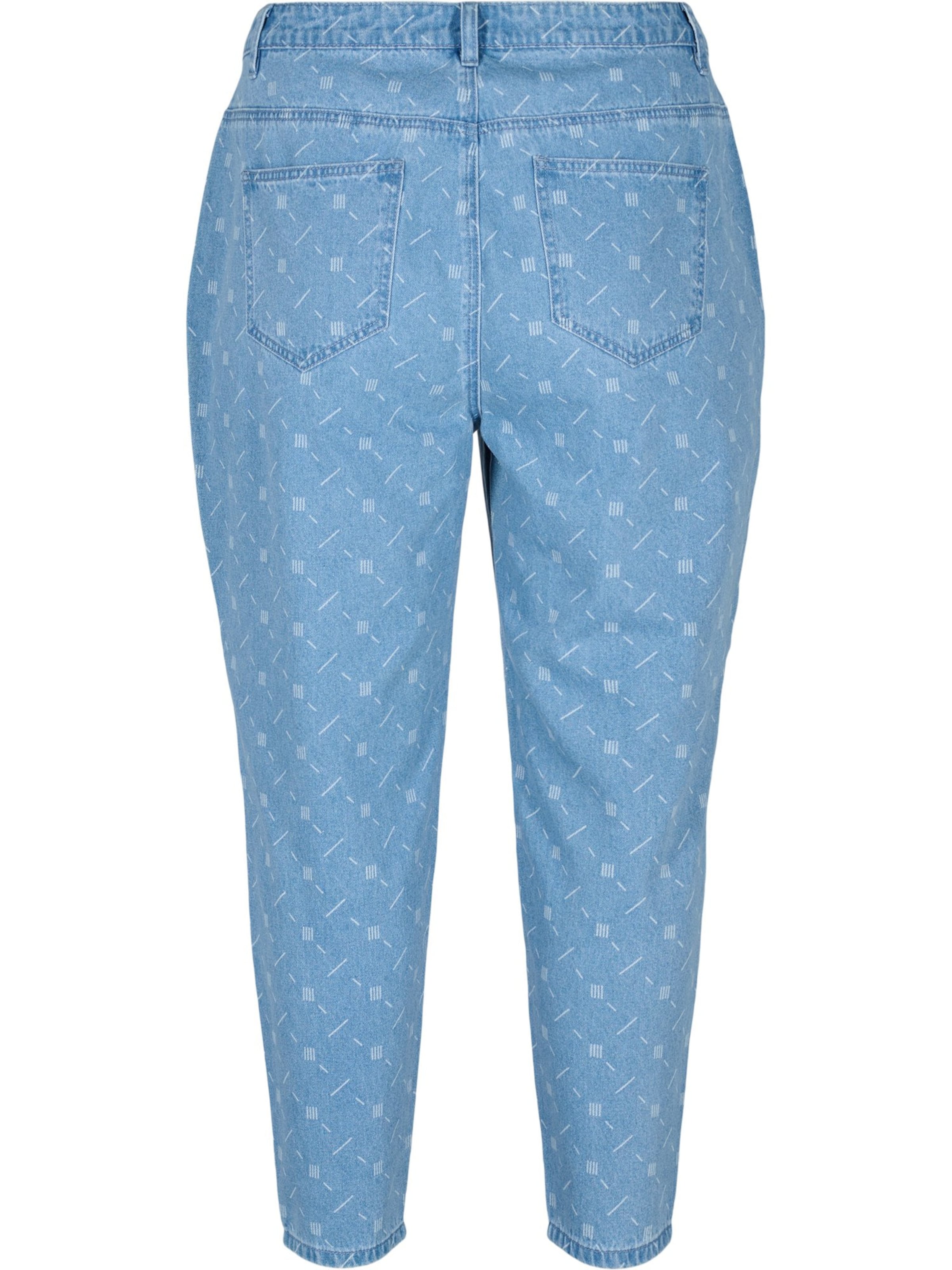 Zizzi Regular Jeans i blå
