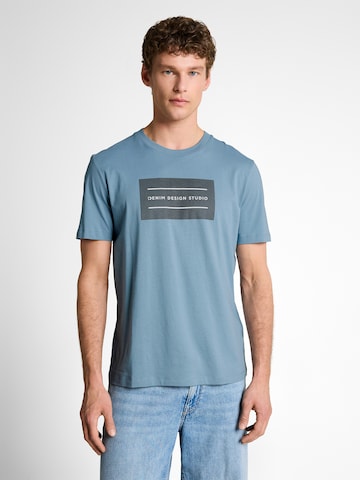 TOM TAILOR DENIM Tričko - Modrá: predná strana