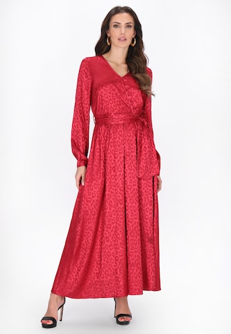 faina - Vestido em vermelho: frente