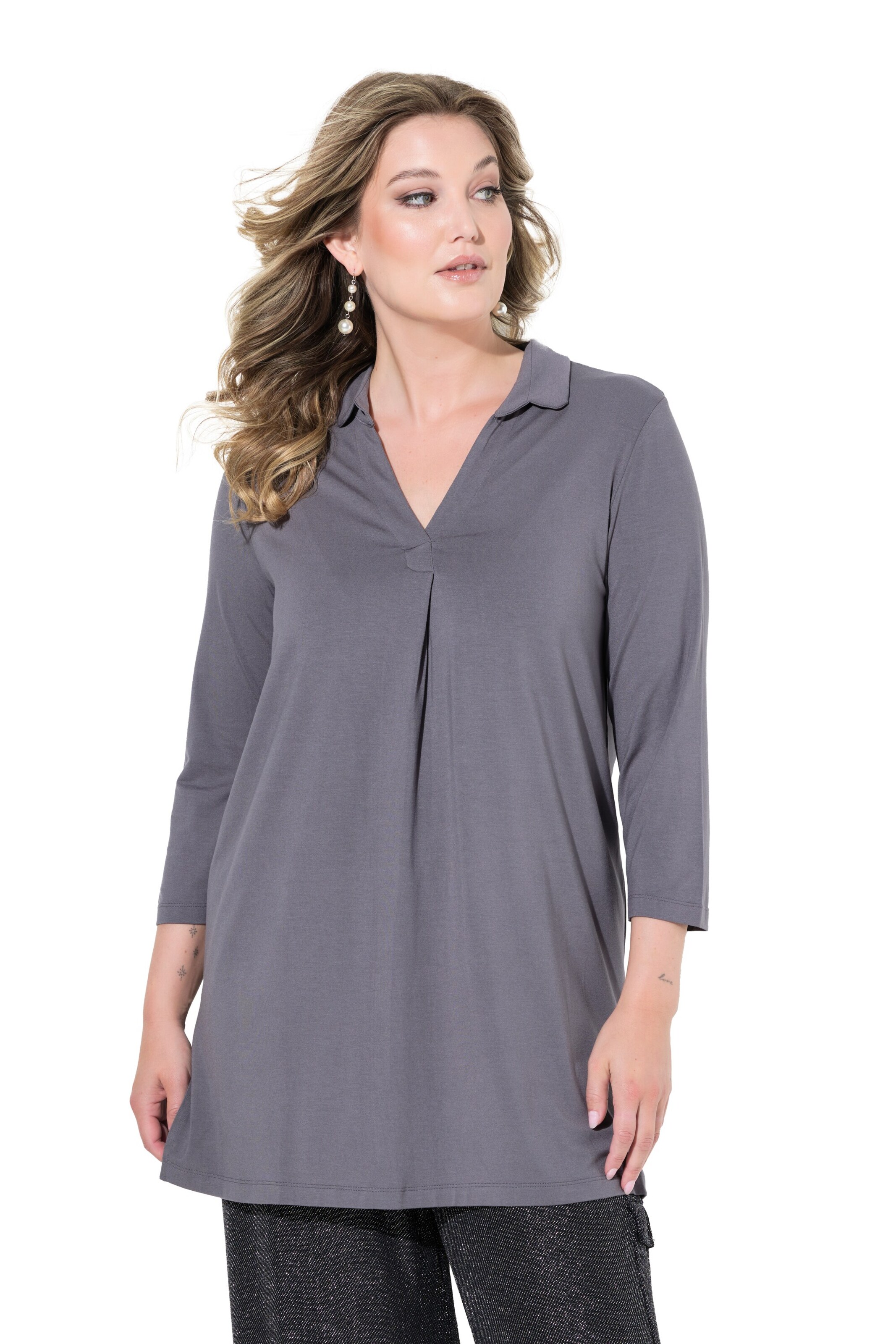 MIAMODA Shirt in Grijs: voorkant