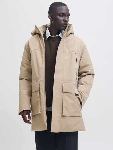 JACK & JONES Ανοιξιάτικο ή φθινοπωρινό παρκά 'JPRCCMOON' σε μπεζ: μπροστά