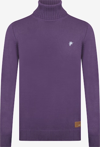 DENIM CULTURE Sweater 'Jason' in Purple: front