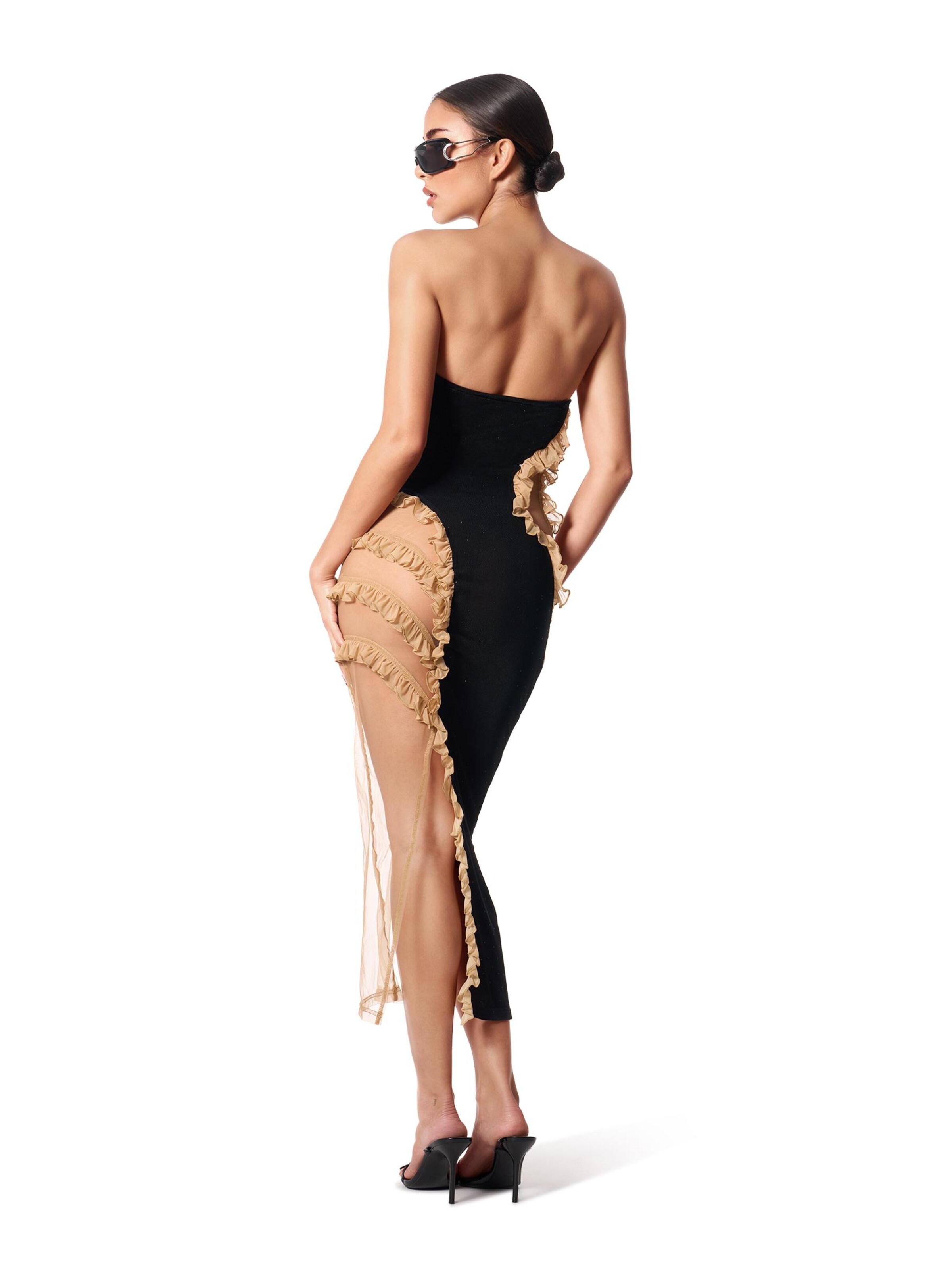 GOD SAVE QUEENS Evening dress 'I'm Here Dress' in Black