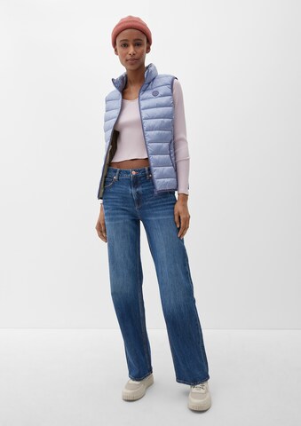 QS Wide Leg Jeans in Blau