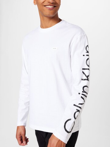 Calvin Klein Langarmshirt in Weiß