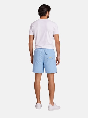 U.S. POLO ASSN. Regular Badeshorts in Blau